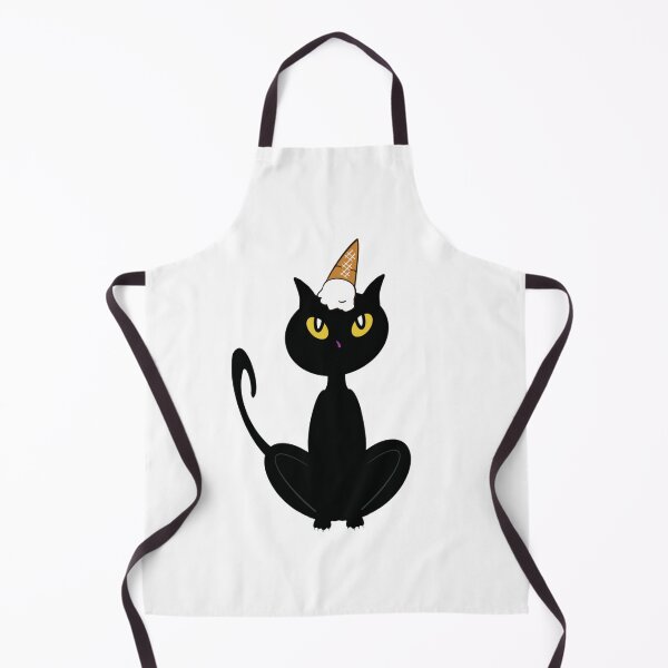 Item preview, Cat with Vanilla Ice Cream on Head designed and sold by BusyMonkeys.