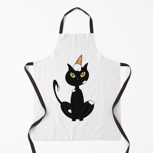 Item preview, Messy Cat with Vanilla Ice Cream on Head designed and sold by BusyMonkeys.