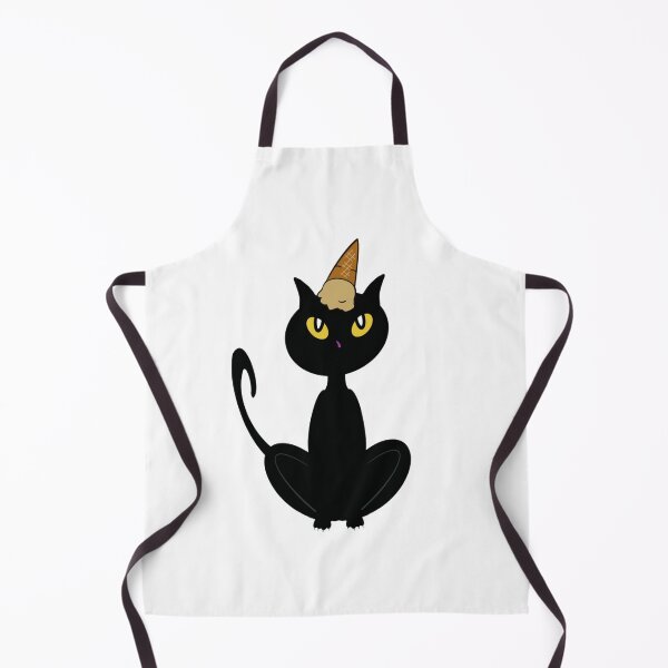 Item preview, Cat with Chocolate Ice Cream on Head designed and sold by BusyMonkeys.