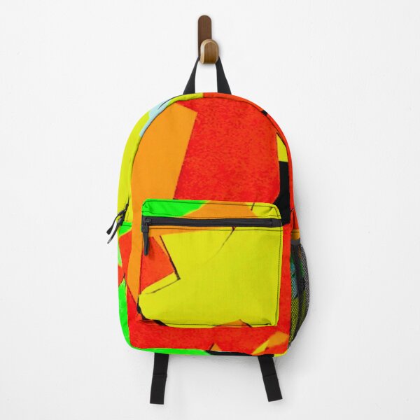 Item preview, Red yellow other colourful shapes pattern melbroune art designed and sold by TramsmashGuy.