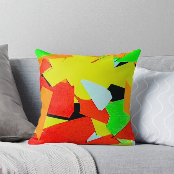 Item preview, Red yellow other colourful shapes pattern melbroune art designed and sold by TramsmashGuy.
