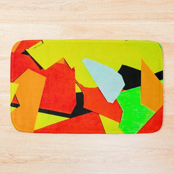 Item preview, Red yellow other colourful shapes pattern melbroune art designed and sold by TramsmashGuy.