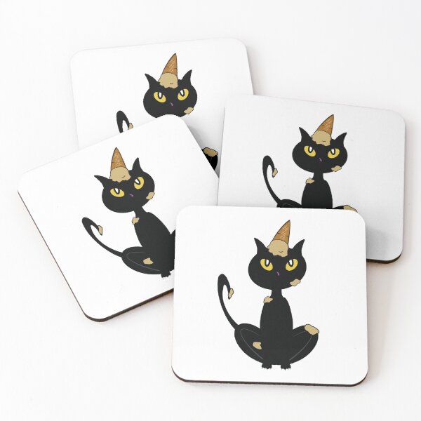 Item preview, Messy Cat with Chocolate Ice Cream on Head designed and sold by BusyMonkeys.