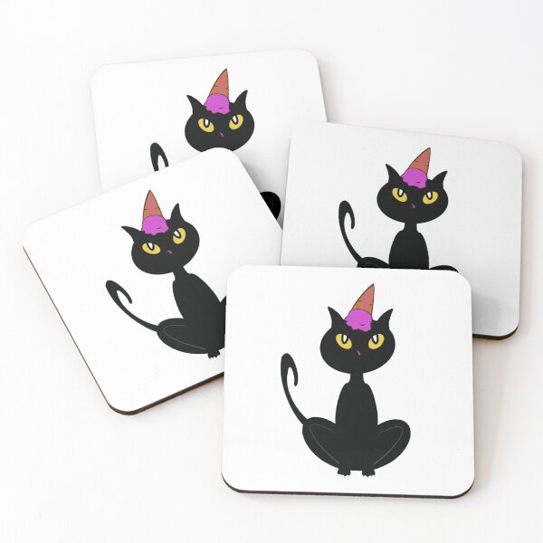 Item preview, Cat with Strawberry Ice Cream on Head designed and sold by BusyMonkeys.