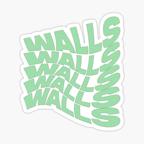 Walls Louis Tomlinson green Sticker by Carmens-World