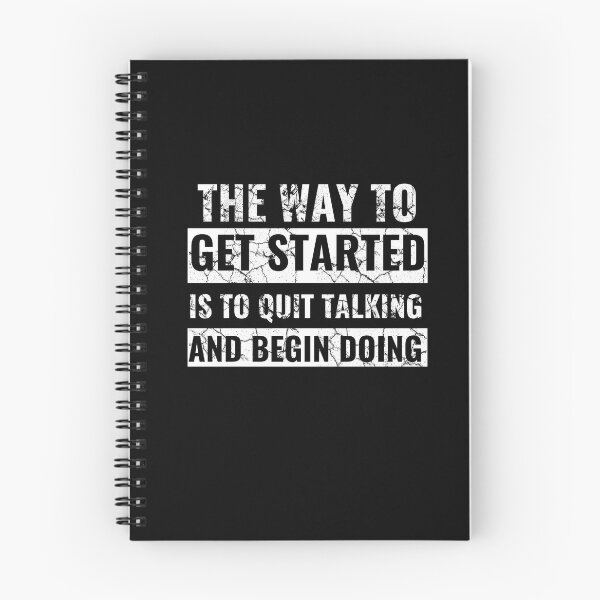 Item preview, The way to get started is to quit talking and begin doing - motivational quotes designed and sold by youngdstag.