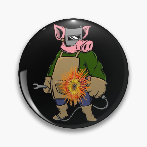 Item preview, Funny Welder Pig designed and sold by damnoverload.