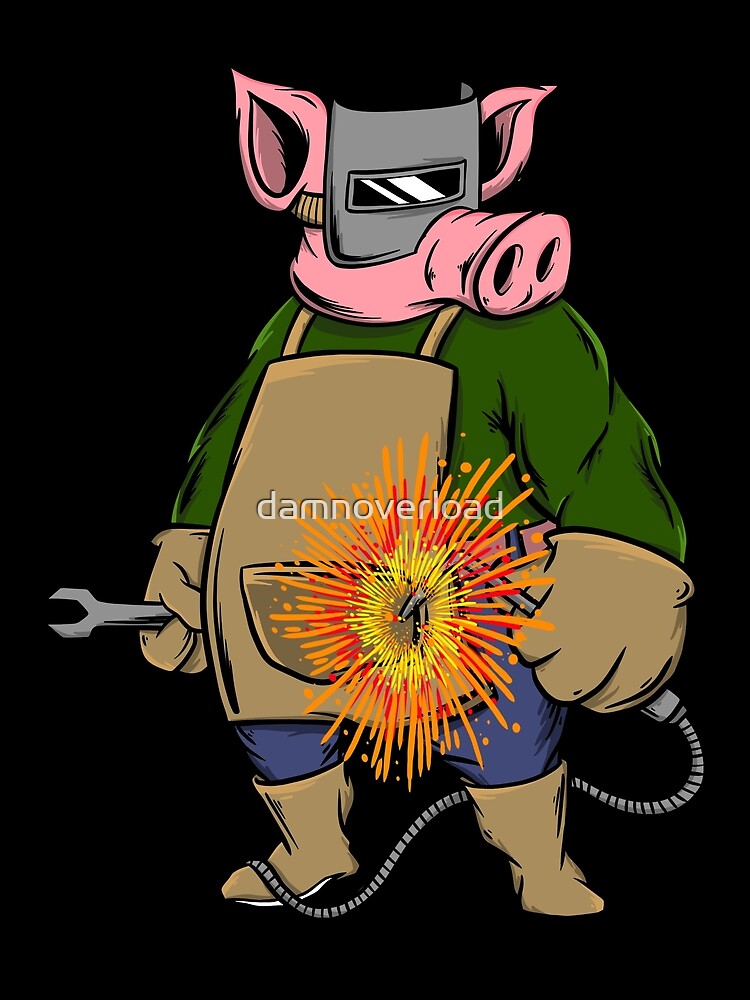 Funny Welder Pig | Scarf