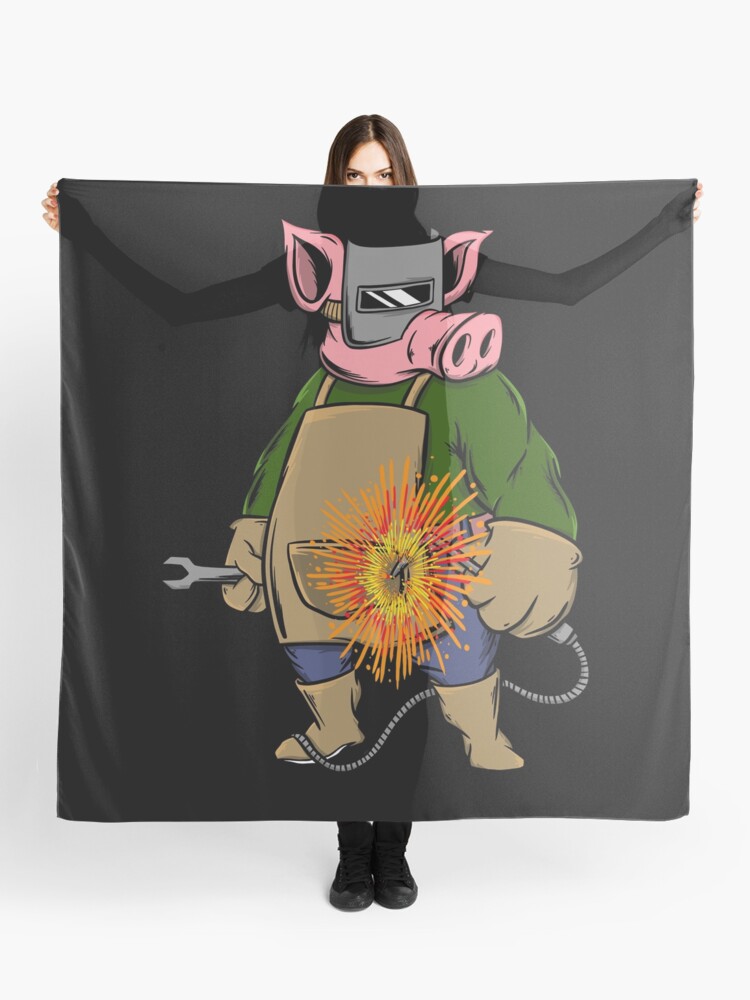 Funny Welder Pig | Scarf