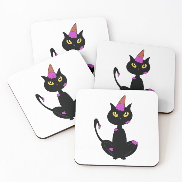 Item preview, Messy Cat with Strawberry Ice Cream on Head designed and sold by BusyMonkeys.