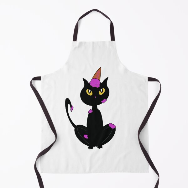 Item preview, Messy Cat with Strawberry Ice Cream on Head designed and sold by BusyMonkeys.