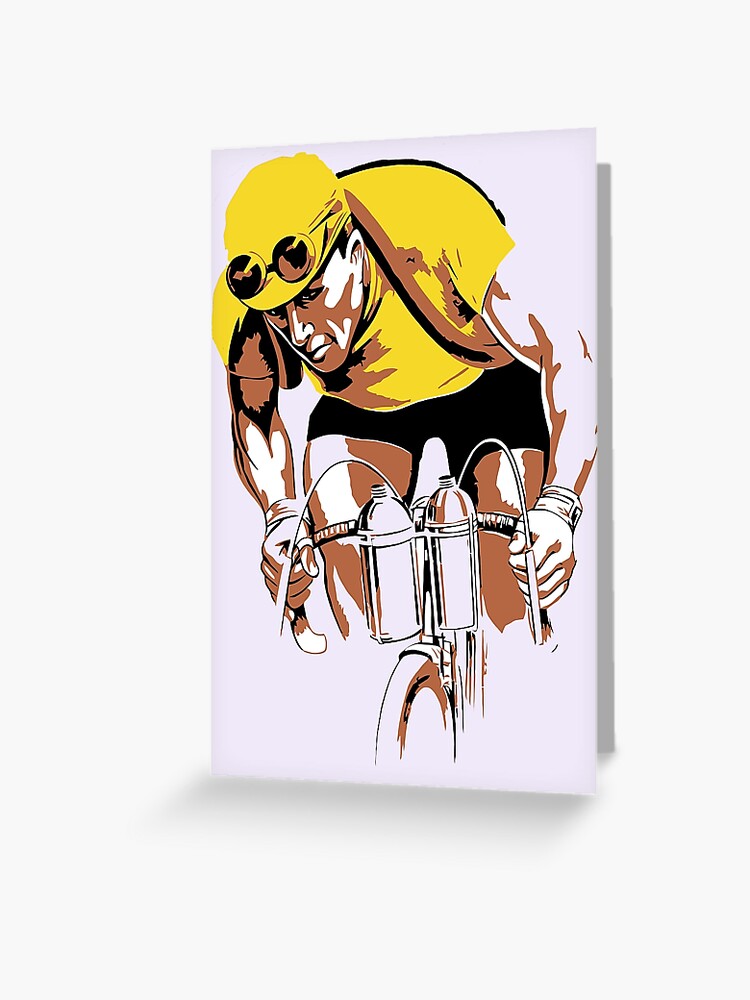 Carte de vœux for Sale avec l'œuvre « Le maillot jaune, le
