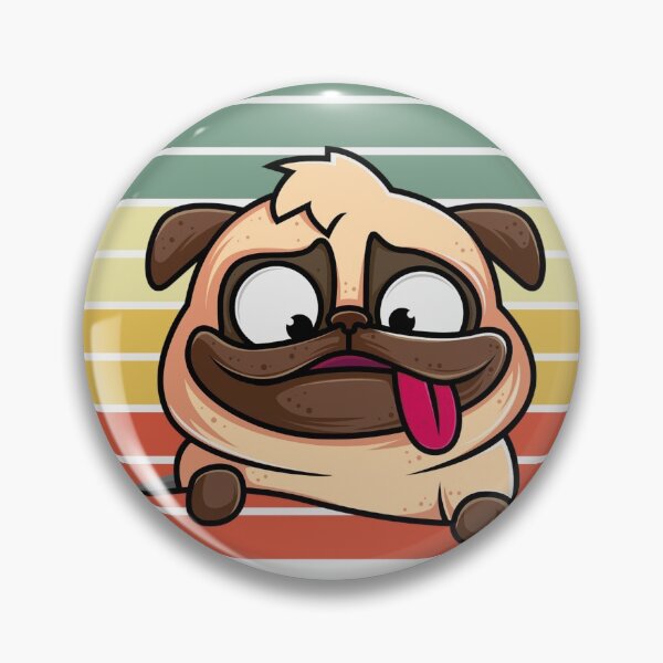 Item preview, Vintage Pug Funny Pug designed and sold by Vicky021.