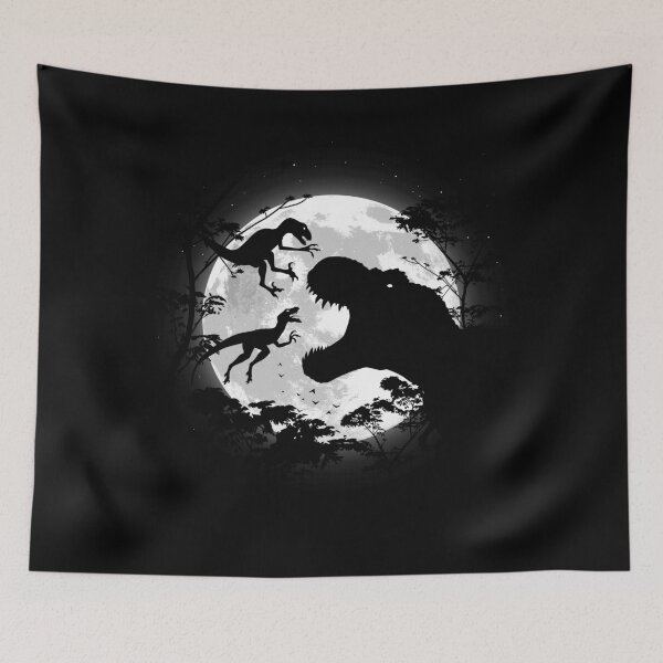 Item preview, Tyrannosaurus rex vs. velociraptors designed and sold by albertocubatas.