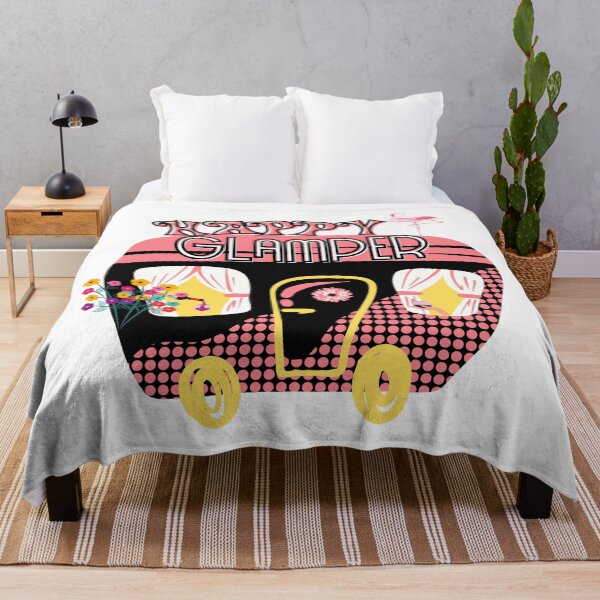 Item preview, Camping Retro Design Happy Glamper designed and sold by concettaellis.