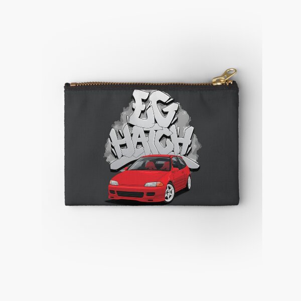 Item preview, Civic EG hatch red with graffiti background designed and sold by ArtyMotive.