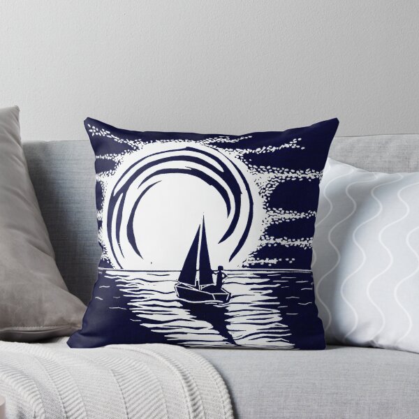 Item preview, Something Beautiful is on The Horizon, Inspirational Linocut designed and sold by Maddy Bennett.