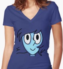 Lapis Lazuli Women's Fitted V-Neck T-Shirt