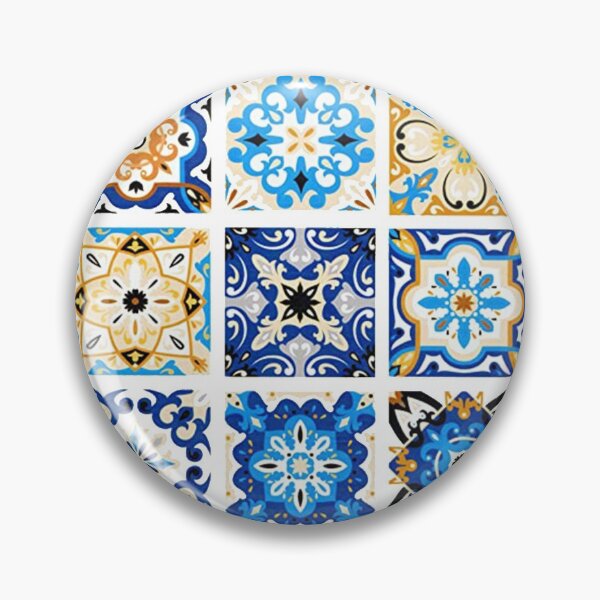 Item preview, Blue Mosaic Tiles Moroccan Arabesque designed and sold by ZaydounStark.