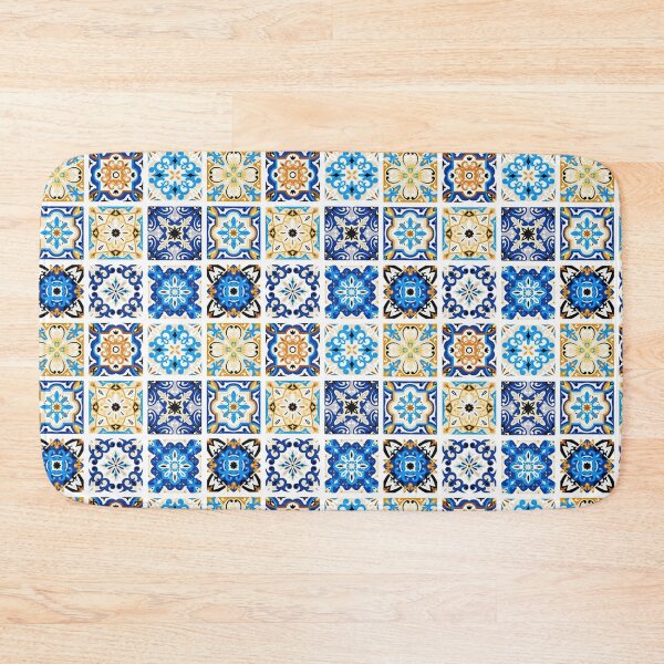 Item preview, Blue Mosaic Tiles Moroccan Arabesque designed and sold by ZaydounStark.