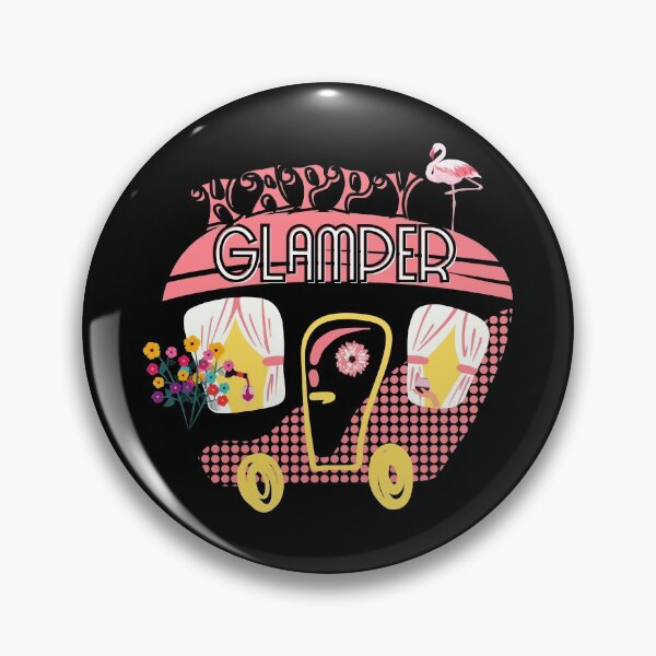 Item preview, Camping Retro Design Happy Glamper designed and sold by concettaellis.