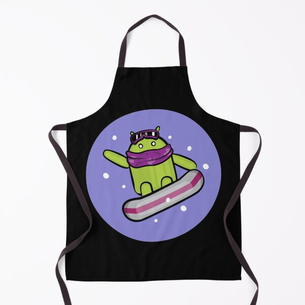 Item preview, Purple Android Surfing in Winter designed and sold by tshirtsandme.