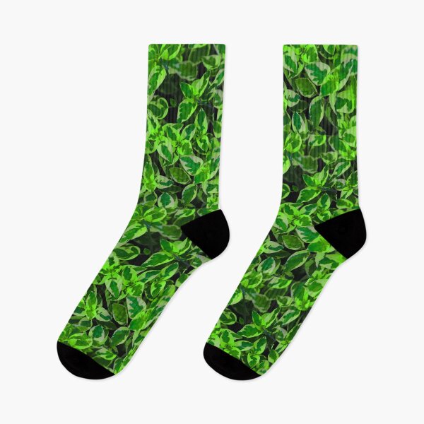 Item preview, Deep green and neon green leaves pattern  designed and sold by FCEalin.