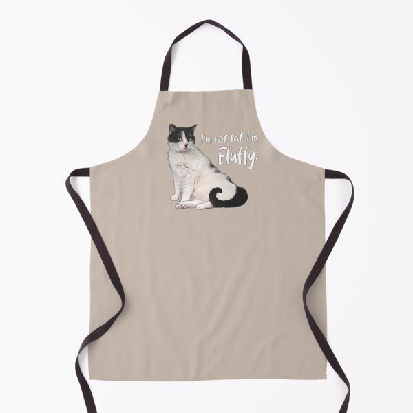Item preview, Kitty Cat says I'm not fat, I'm fluffy designed and sold by auntfluffy.