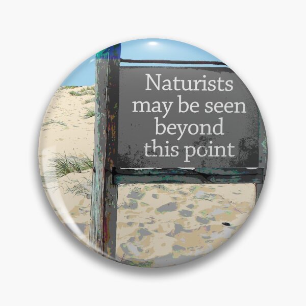 Item preview, Naturists May Be Seen Nudists Wooden Beach Sign designed and sold by NaturistGifts.