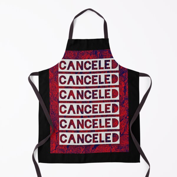 Item preview, Canceled - text in white on a red texture background designed and sold by 10pmCreations.
