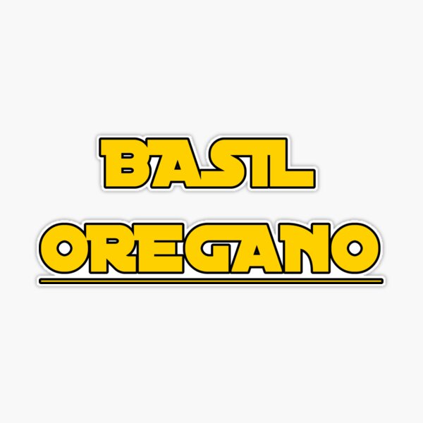 Basil Oregano Sticker