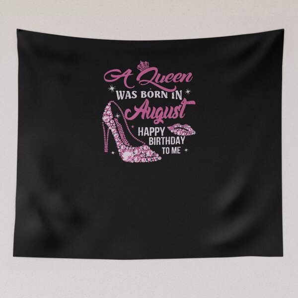Item preview, A Queen Was Born In August Happy Birthday To Me  designed and sold by manidala.