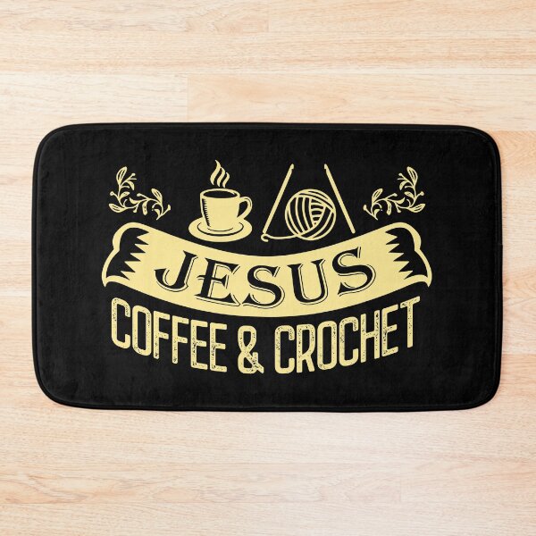 Item preview, I Love Jesus Coffee Crochet Mom Knitting Knit Yarn designed and sold by Charles Brian.