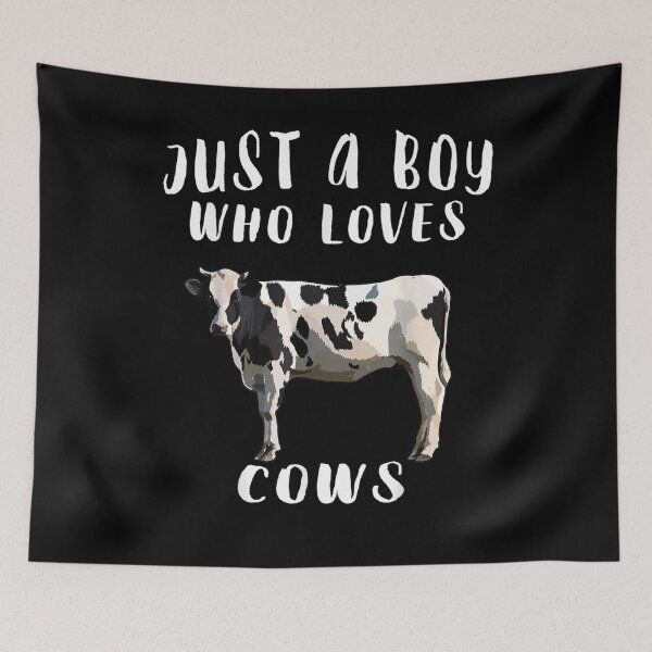 Item preview, Im Just A Boy Who Loves Black White Cow Farm Animal Lover  designed and sold by manidala.