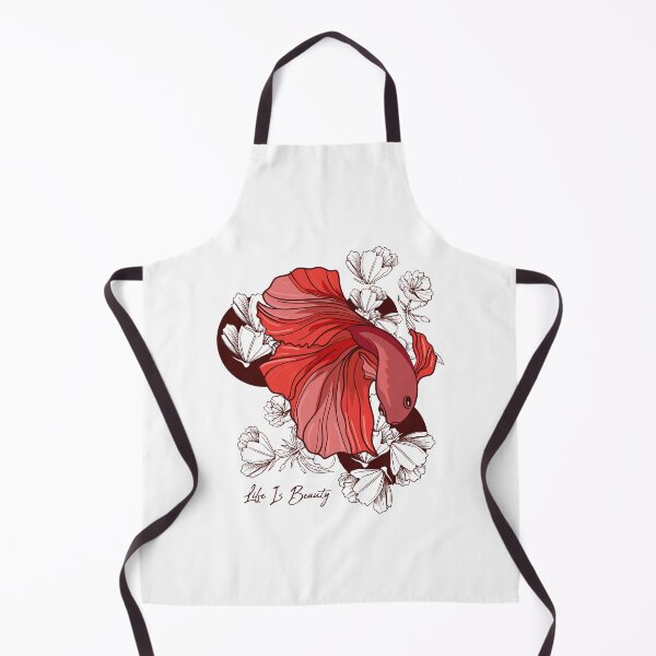 Item preview, Fighting fish with flowers designed and sold by ElBeDesigns.