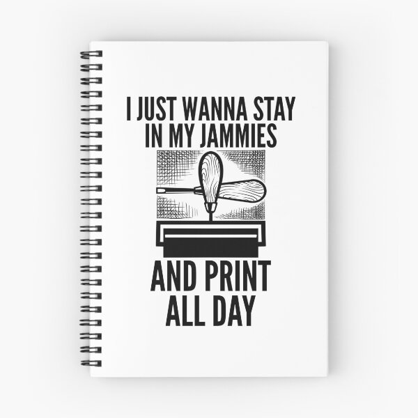 Item preview, Printmaking Quote - Print in Jammies designed and sold by HalpinDesign.