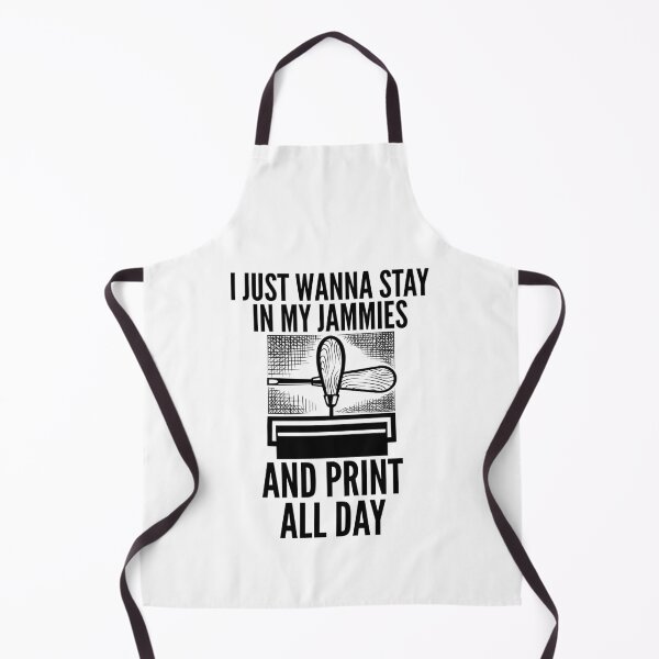 Aperçu de l'œuvre Printmaking Quote - Print in Jammies créée et vendue par HalpinDesign.