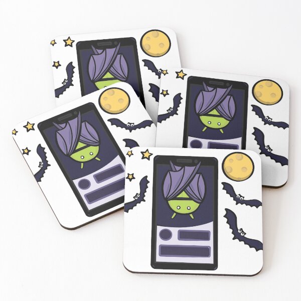 Item preview, Purple Android Bat and Moon designed and sold by tshirtsandme.