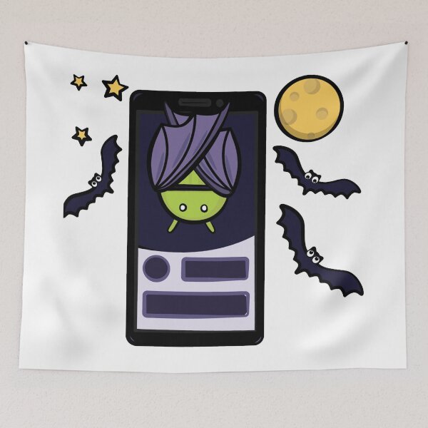 Item preview, Purple Android Bat and Moon designed and sold by tshirtsandme.