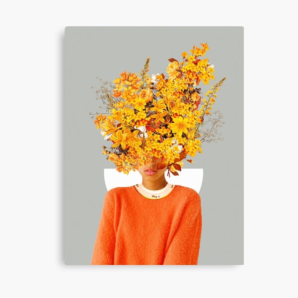 I Saw You Flower in the reflection of my Soul Canvas Print