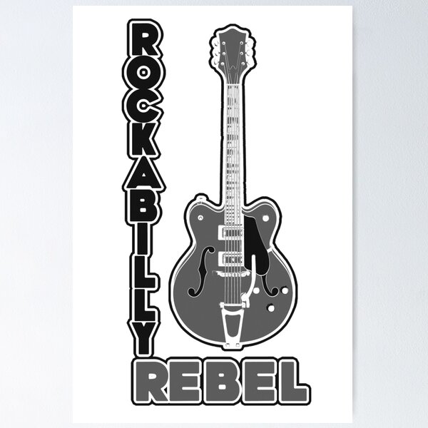 Item preview, Rockabilly Rebel - monotone designed and sold by SquareDog.