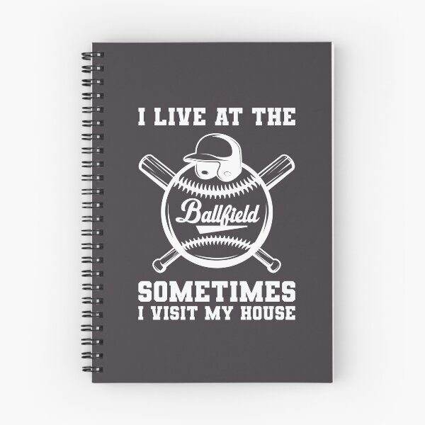 Item preview, Funny Baseball Player I Live At The Ballfield Sometimes I Visit My House designed and sold by gkao.