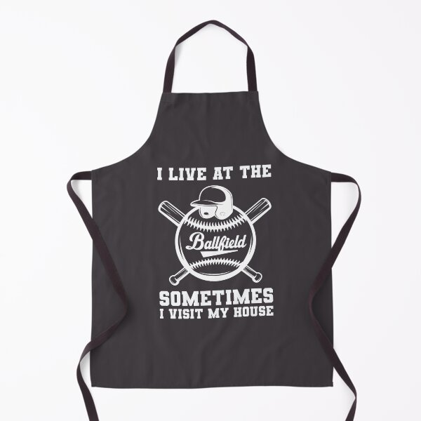 Item preview, Funny Baseball Player I Live At The Ballfield Sometimes I Visit My House designed and sold by gkao.