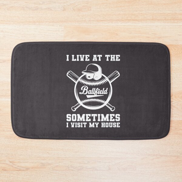 Item preview, Funny Baseball Player I Live At The Ballfield Sometimes I Visit My House designed and sold by gkao.
