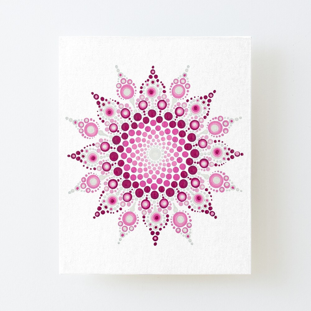 Floor Pillow Cover - Square Pink - Mandala Life ART