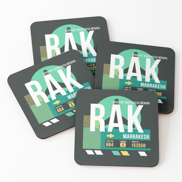 Item preview, Marrakesh (RAK) Airport Code Baggage Tag designed and sold by SLAG-Creative.
