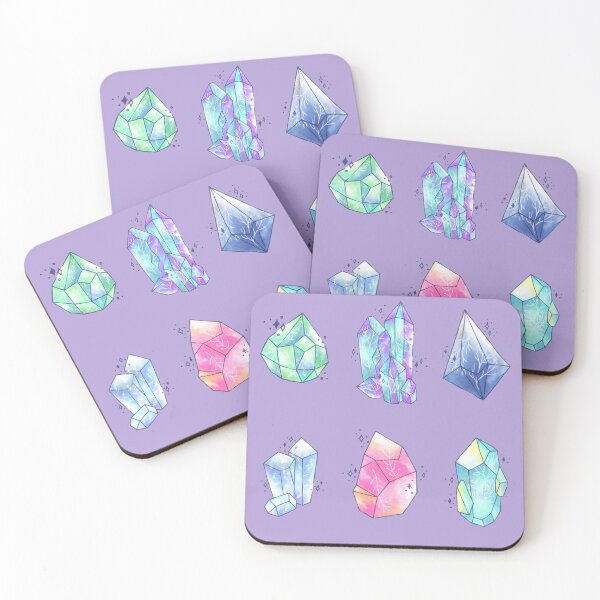 Item preview, Lavender Pattern with Pretty Crystals designed and sold by QuirkyTrinkets.