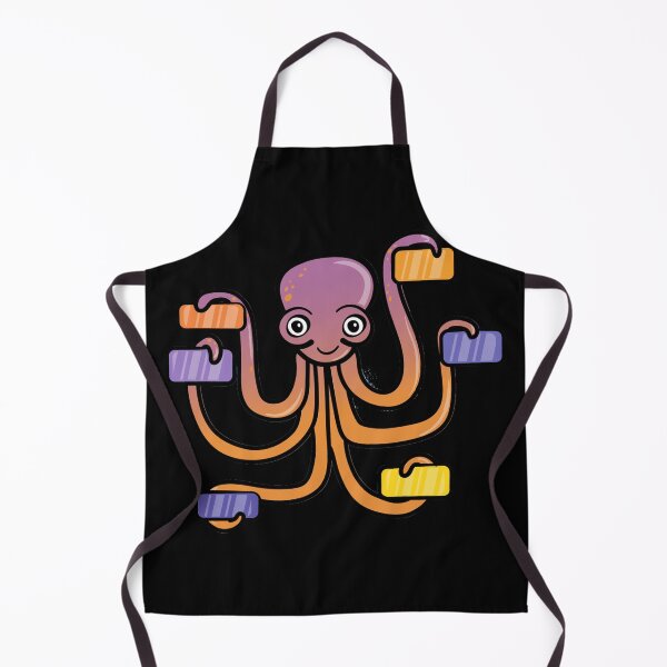 Artikelvorschau, Lila Krake mit sechs Handys in der Hand entworfen und verkauft von tshirtsandme.