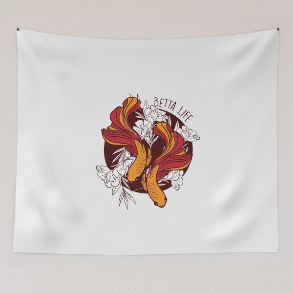 Item preview, Siamese fighting fish Betta Life designed and sold by ElBeDesigns.