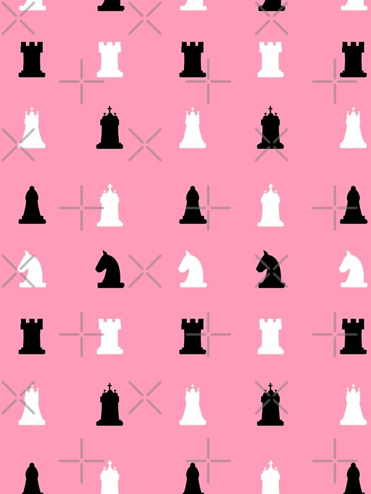 Thumbnail 4 of 4, iPhone Case, Pink Chess Pattern designed and sold by timegraf.
